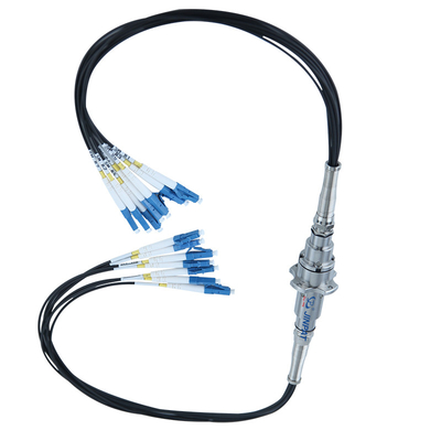7 Channel Optical Fiber Slip Ring No Contact Friction Long Life 10 Million Rpm