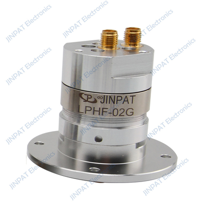 Dual channel slip ring IP60 for RF coaxial rotary joints with compact signalling slip ring for speeds up to 60 RMP.