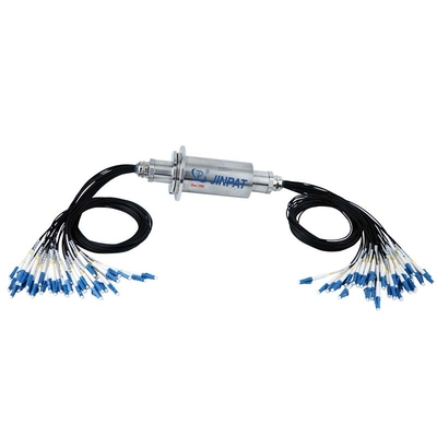 Fiber optic rotary joint 34 channels can be applied to large cable reels and offshore crane equipment