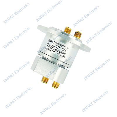 RF Coaxial Rotary Joint Dual Channel Slip Rings IP40 with Compact Signal Slip Rings Speeds up to 50rpm