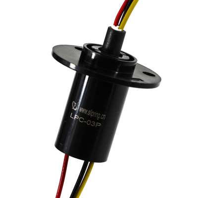 Mini-type windturbine slip ringen, 3 circuits 10A capsule lengte 42,53mm, voor CCTV Pan