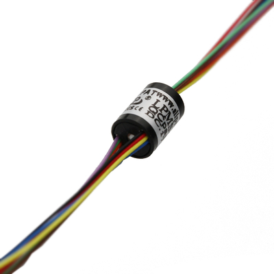 8 Circuit Capsule Slip Ring 1A 240VAC/DC Edel metaal