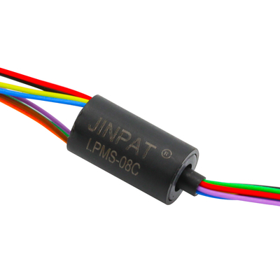 8-Draads Capsule Slijpring 1A 48V voor 300 RPM Toepassingen