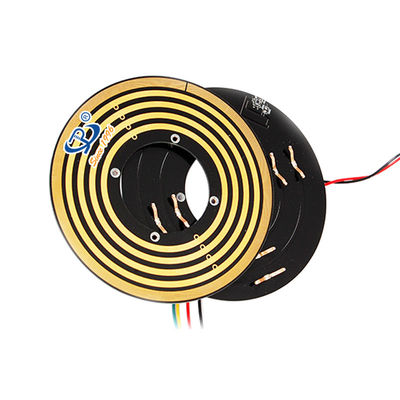 40 mm binnendiameter 5 circuits 24V spanningsmeting pannenkoeken slip ring voor rollen machine