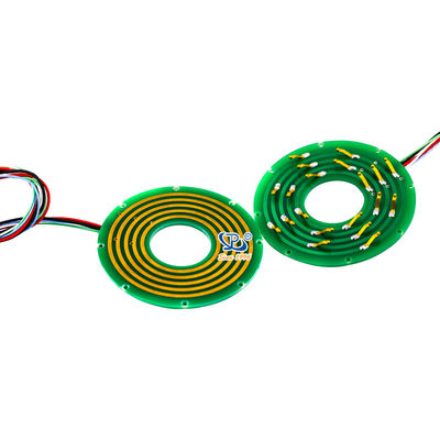5 Circuits Pancake Slip Ring met 360° rotatie en 24VAC/DC-spanning voor betrouwbare elektrische transmissie