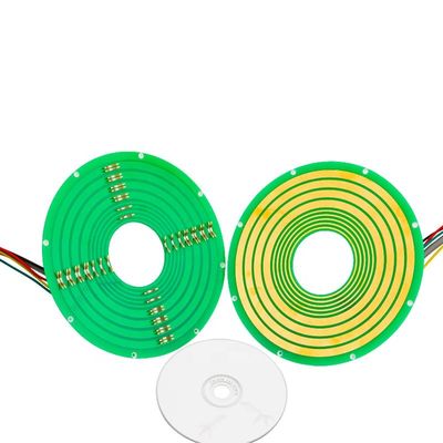 Pancake Slip Ring LPK-serie met 5 schakelingen 12A stroom en 240 VDC spanning voor industriële apparatuur