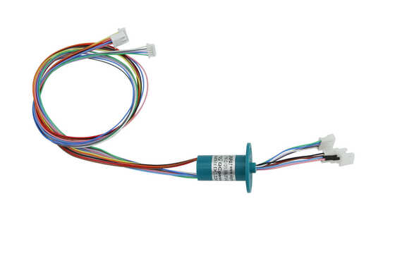 Compact 12 Circuit Capsule Slip Ring for LVDS Signals with Gold to Gold Contact