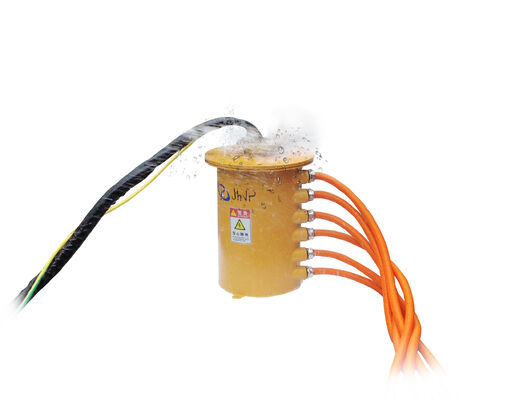 Rotary Slip Ring met 1000VAC/24V dubbelspannings- en 4×300A-stroomcircuits voor zware roterende boorapparatuur